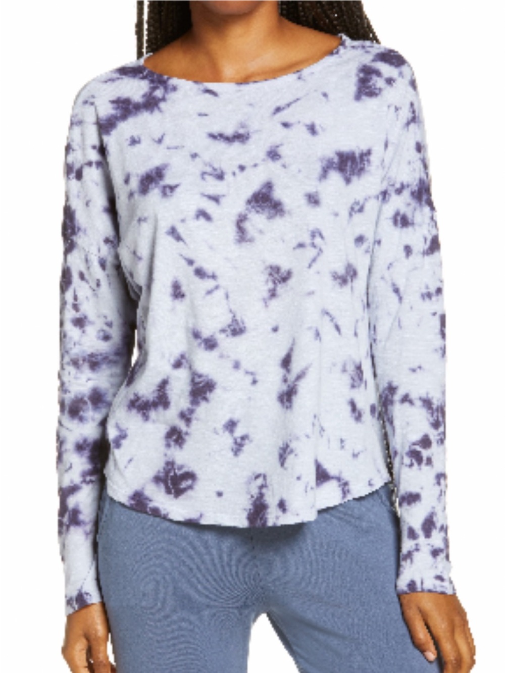 Zella Garment Wash Long Sleeve Studio T-shirt